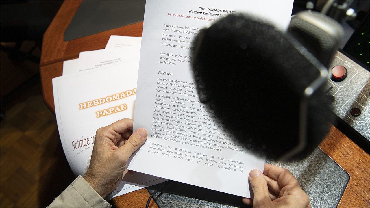 Hebdomada Papae, o boletim em latim do Vatican News