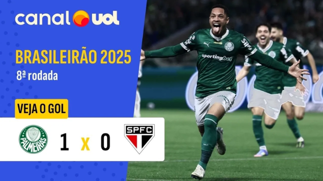 Palmeiras 1 X 0 São Paulo | 8ª Rodada | Campeonato Brasileiro 2025